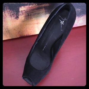 Giuseppe Zanotti black suede platform heels